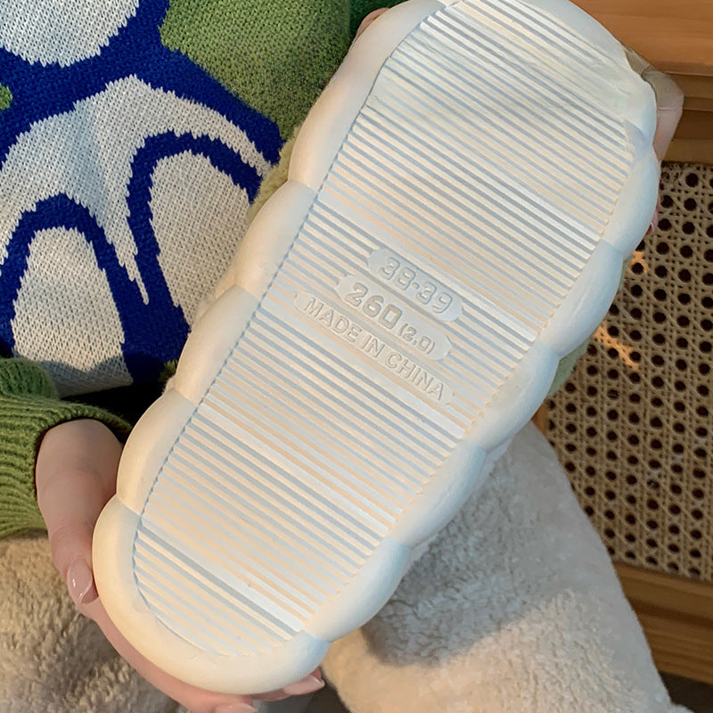 Wholesale Cartoon Cotton Autumn Winter Men's Non-slip Thick Bottom Indoor Cotton Shoes Slippers